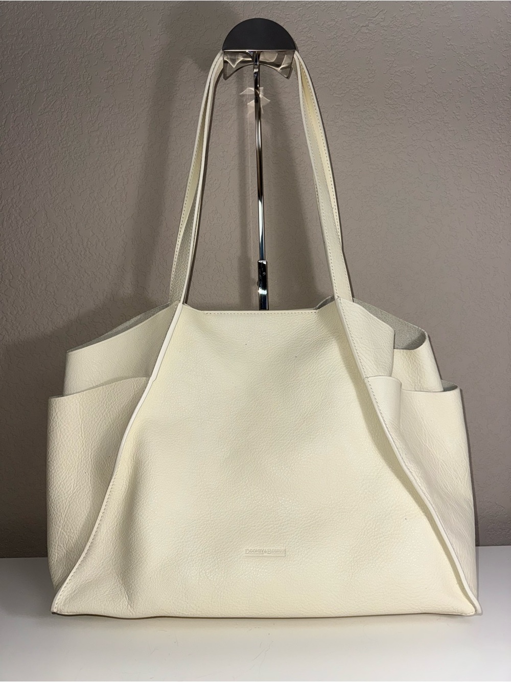Dooney & Bourke Cream Leather Tote